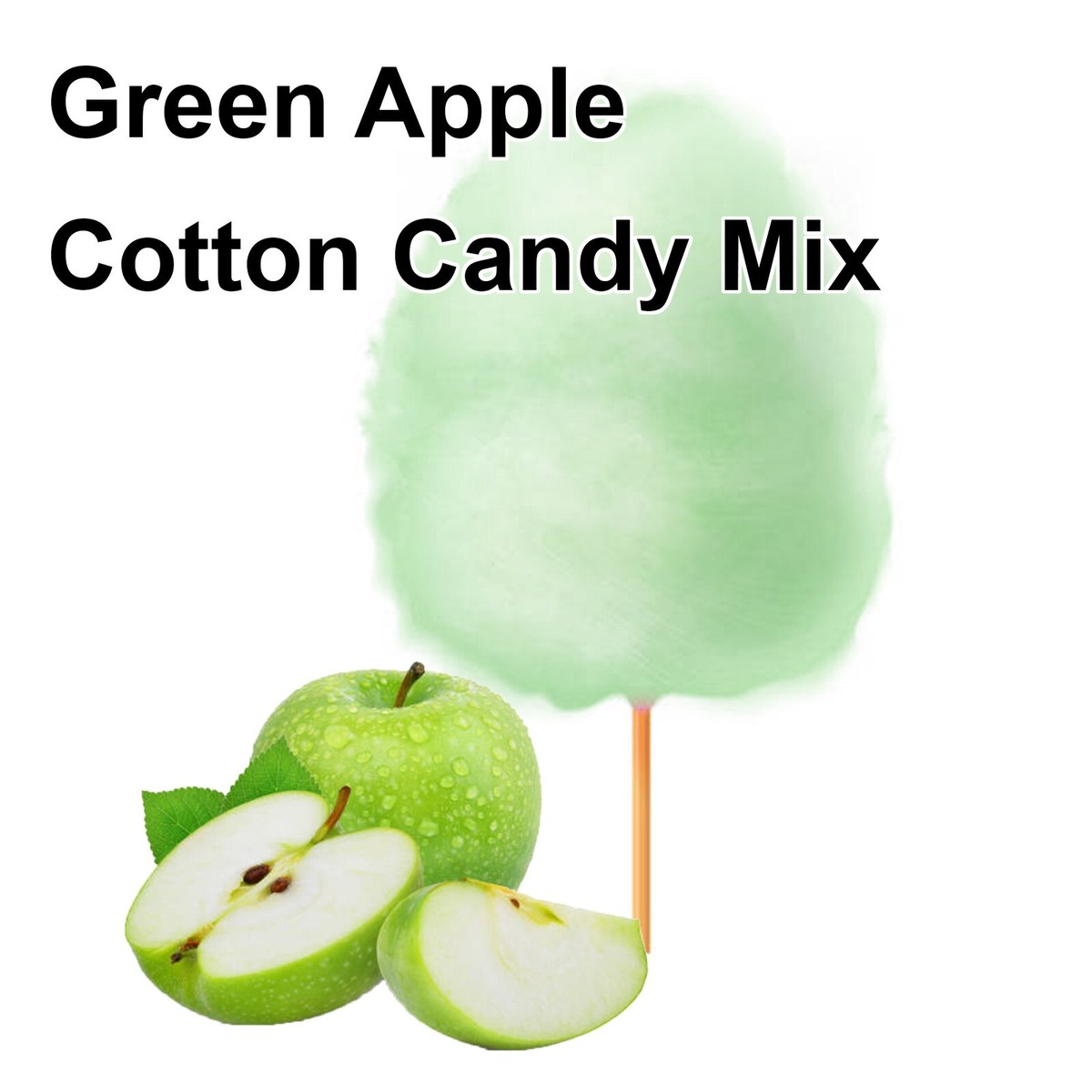 GREEN APPLE COTTON CANDY FLAVOR mix w/ SUGAR FLAVORING FLOSSINE