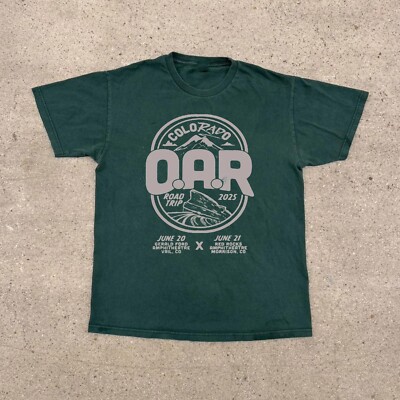 O.A.R. Tour 2025 Live In Concert June Cotton Short Sleeve Green Shirt Size S-5XL