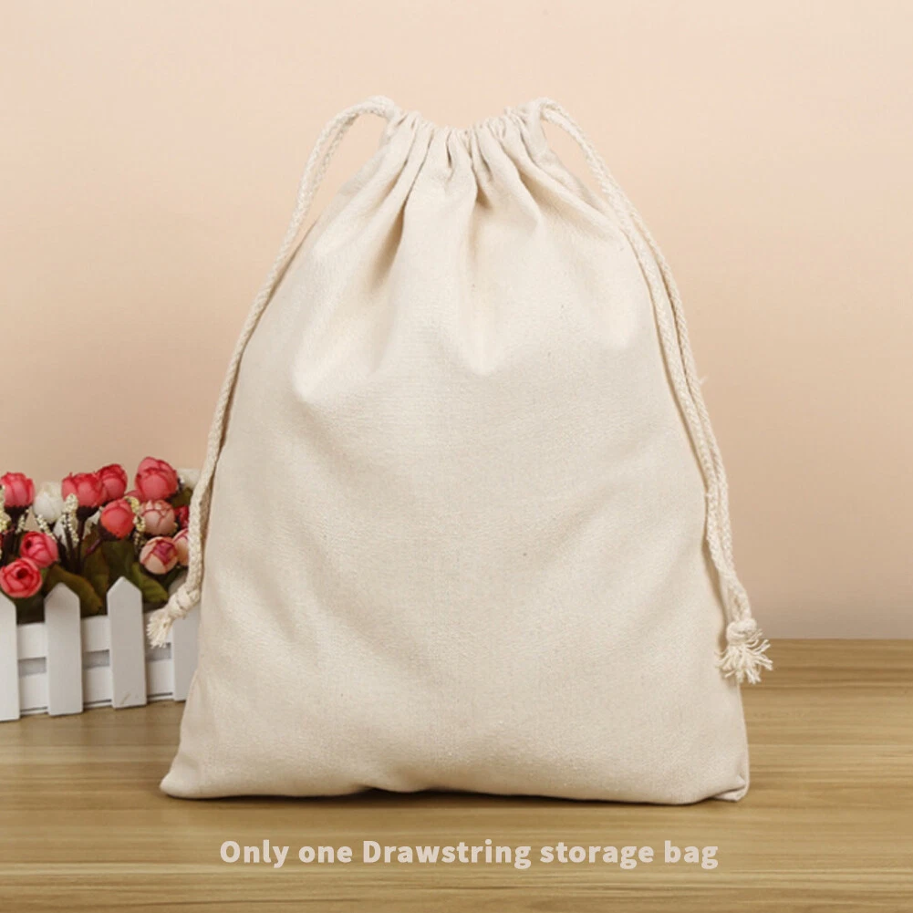 Drawstring top canvas pouch