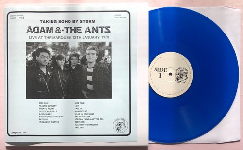 ADAM & THE ANTS - TAKING SOHO BY STORM 1978 66 0NLY PRESSING BLUE VINYL LP
