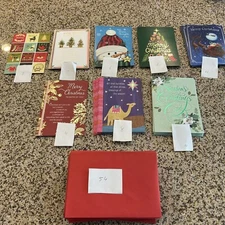 NEW Hallmark Christmas Card Lot of 54 Cards W/Envelopes Santa, Sleigh, Snowman🎄
