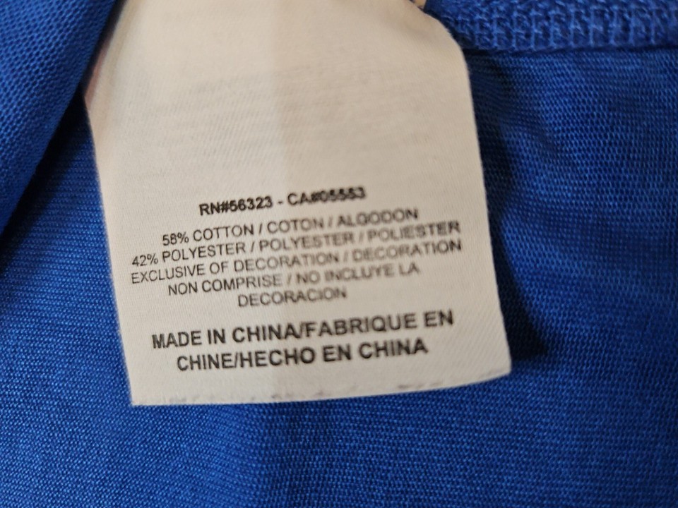 NIKE DRI FIT "RUNNER'S HIGH" BLUE SHORT SLEEVE RUNNING WORKOUT TOP TIE