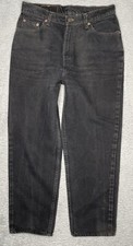 Vintage Levis 512 Jeans Womens Sz 13 JR M Black Slim Fit Tapered Leg Made In USA