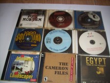 PC CD ROM Lot Of 9 Games Mystery, board games, etc.