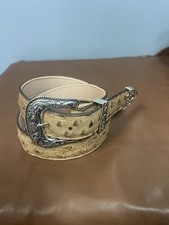 ostrich belt 1 1/2 Inch Size 40 Antique Saddle