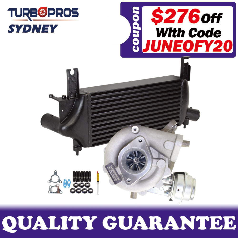 Upgrade Turbo 75mm Intercooler Nissan Pathfinder R51 YD25 2.5L 4 Bolt