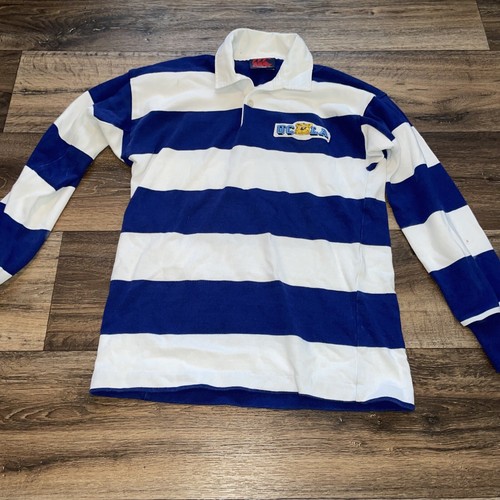 Camiseta Polo Vintage Años 90 Canterbury Nueva Zelanda UCLA Rugby Rayas M  - Imagen 1 de 18