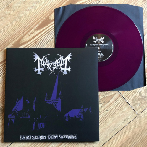 Mayhem - De Mysteriis Dom Sathanas LP 2008 Back On Black – BOBV048LP [Purple] UK - Picture 3 of 3