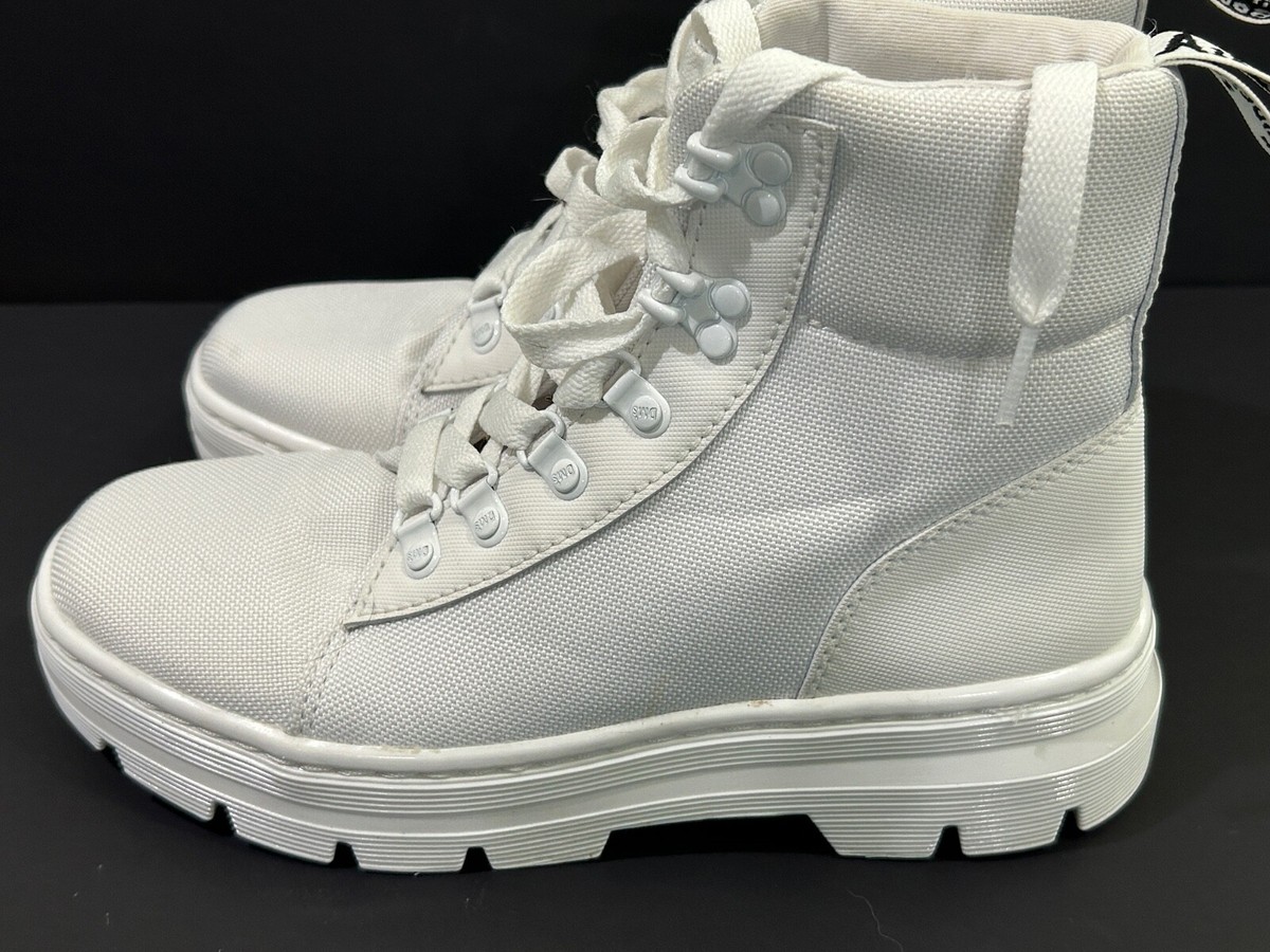 Platform Boots Doc Martens Combs White Martens) Combs Women's Poly