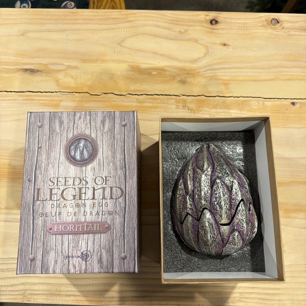 Seeds Of Legend Dragon Egg Green Earth Horntail In Original Box | eBay