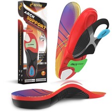 Plantar Fasciitis High Arch Insoles for Men - for Flat Feet Achilles Tend...