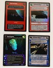 LOT OF 4 FOIL STAR WARS TRADING CARD GAME TCG 79/180 DARTH TYRANUS RED LEADER