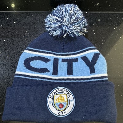 Manchester City Football Club Offizielle Bommelmütze Top Zustand 
