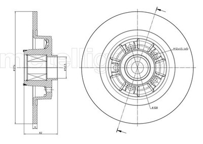 CIFAM 800-692 Brake Disc for Renault