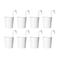 HäNgender Blumentopf, Metall--Eimer, Blumentopf FüR GeläNder, Garten, 5207