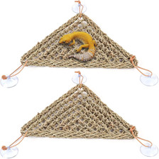 Bearded Dragon Hammock, Bearded Dragon Accessories, Natural Seagrass Reptile Ham