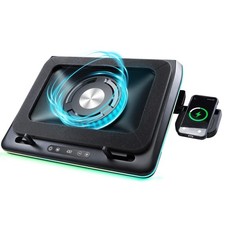 - Compressed Air Laptop Cooling Pad with Wireless Charging RGB Laptop Cooler ...