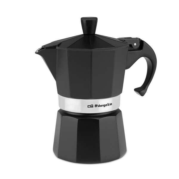 Caffettiera Orbegozo Kfn 310 In Alluminio Nero - Prepara 3 Tazze Di Caffè In Poc
