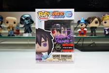 Image of Sasuke Rinnegan Glow Chase Naruto Funko Pop #1023 COA Signed by Yuri Lowenthal