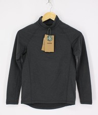 REIMA UNISEX KIDS LADULLE 1/4 ZIP FLEECE SWEATER TOP 152 / 12Y BLACK RRP £30 IB