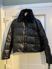 Joseph Black Cropped Puffer Jacket UK 14 (42)