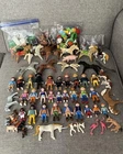 Playmobil VTG & Modern Lot Geobra 1980s + Animals People Unicorn Western Indian