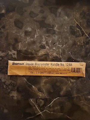 Starrett Inside Micrometer Handle No. 124H