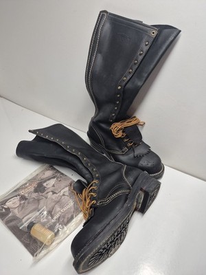 Wesco Highliner Lineman Boots 19  Tall Size 10 Steel Toe Read Description 