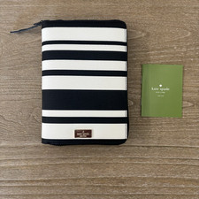 Kate Spade Arbour Hill Planner/Organizer Zip Around Black/White 6 Ring