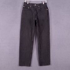 Vintage 90s Levis Jeans Mens 29 X 31 Black Denim 550 Relaxed Fit Straight