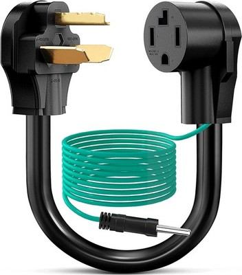 4 Prong to 3 Prong Dryer Adapter, NEMA 10-30P to 14-30R, 220V 30 Amp, 1.5FT