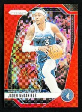 2024-25 Panini Prizm Jaden McDaniels Red Power Prizm 31/75 Timberwolves