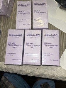 Lot of 5 Gellen Time To Shine Gel Nail Pro Packs 18 ML 0.61 Fl OZ