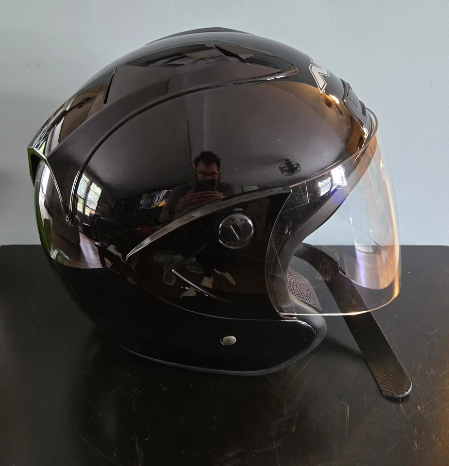 Casco AFX FX-4 Lightforce con protector facial XTRA PEQUEÑO PUNTO motocicleta moto de nieve Foto 2 de 4