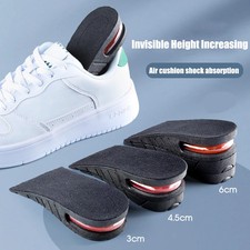 Height Increase Insoles Air Taller Cushion Shoes Insoles 3-Layer Heel Insert Men
