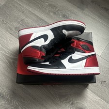 Jordan 1 Retro High Satin Black Toe W for sale - eBay