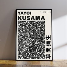 Japanese Yayoi Kusama Poster Minimalist Abstarct Art ?A1, A2, A3, A4,?Framed