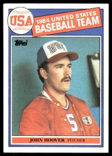 John Hoover 1985 Topps #397 MLB READ FREE SHIPPING AutographDen
