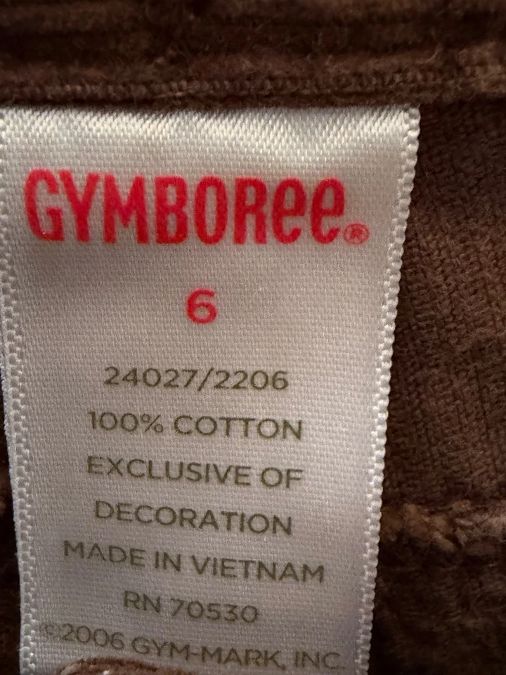 Gymboree Brown Corduroys Shirt Best in Show Vest green quilted 6 7 Hat - Image 4 of 4