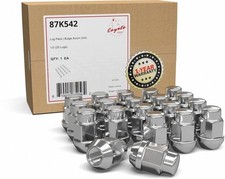 20pc Chrome Bulge Acorn Lug Nut Set 12 Fits Dodge Ford Gmtrailer