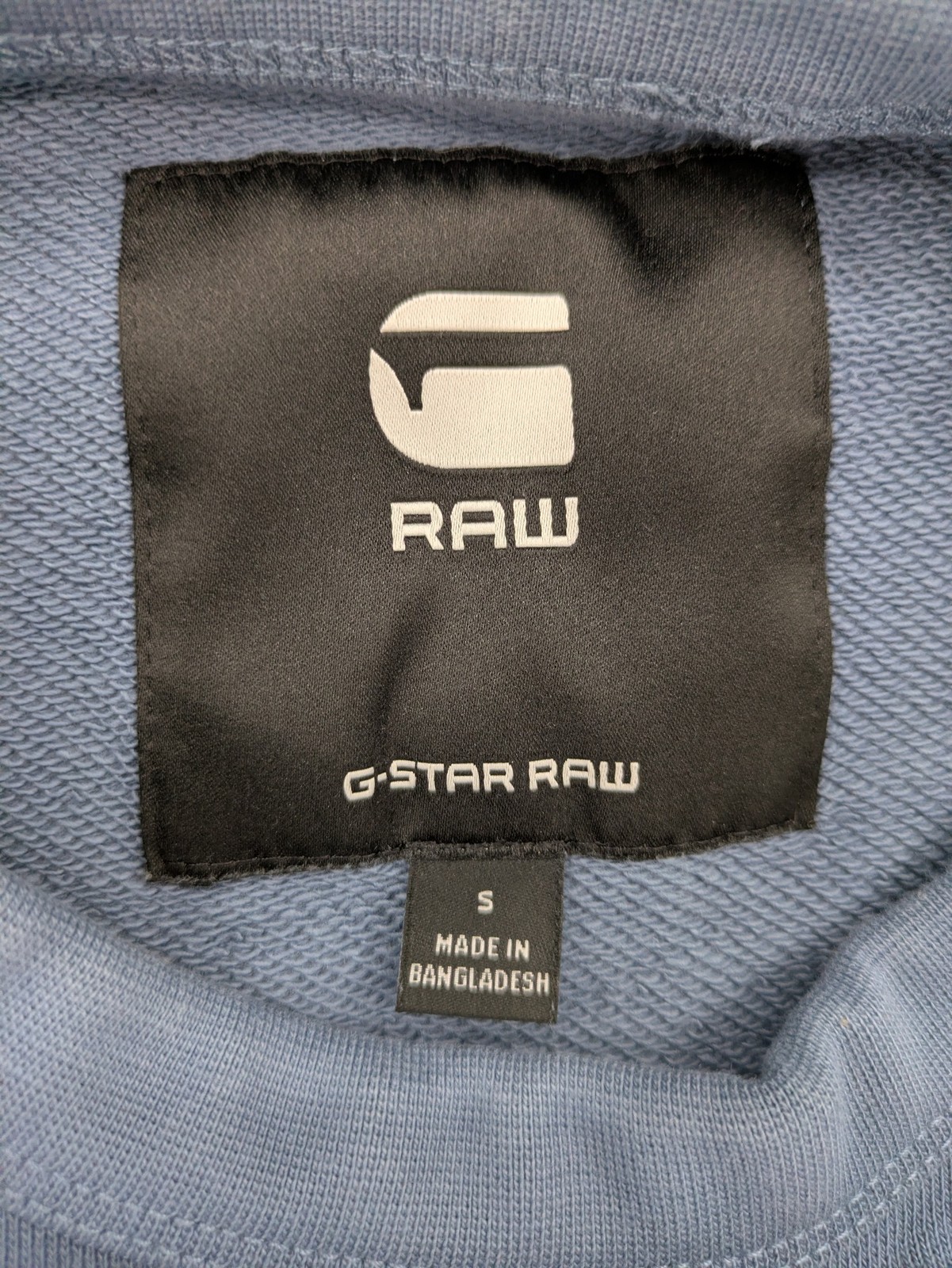 G-Star Raw Herren Sweatshirt Pullover S Blau Langarm Logo Rundhals Originals image 5