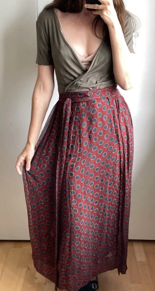 Isabel Marant maxi skirt wrap Ties Lined printed size 10  - Image 2 of 4