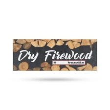 Dry Firewood Vinyl Decal Camping Supplies Winter Essentials Reliable Products