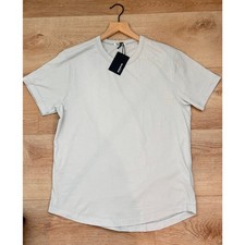 Buck Mason Venice Washed Pima Curved Hem T-Shirt Bone Size Medium NWT