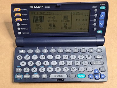 Sharp TM-20 Pocket Email Computer Device - Not Working