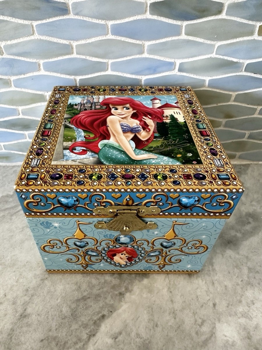Vintage Disney Parks Ariel Little Mermaid Jewelry Music Box Plays