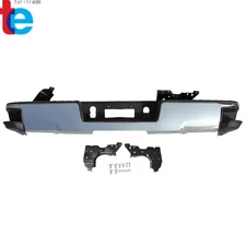 Chrome Rear Step Bumper Assembly For GMC Sierra Chevy Silverado 1500 2014-2018