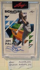 Jim Palmer - 2023 Leaf Signature Series Pixel Art Auto 1/1