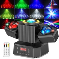 Party Laser RGBW LED Moving Head Light Disco Stage Lighting Beam DMX512 Party DJ