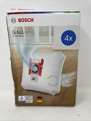 Genuine Bosch Type G Replacement Vacuum Cleaner Dust Bags Pack of 4 - Box Damage